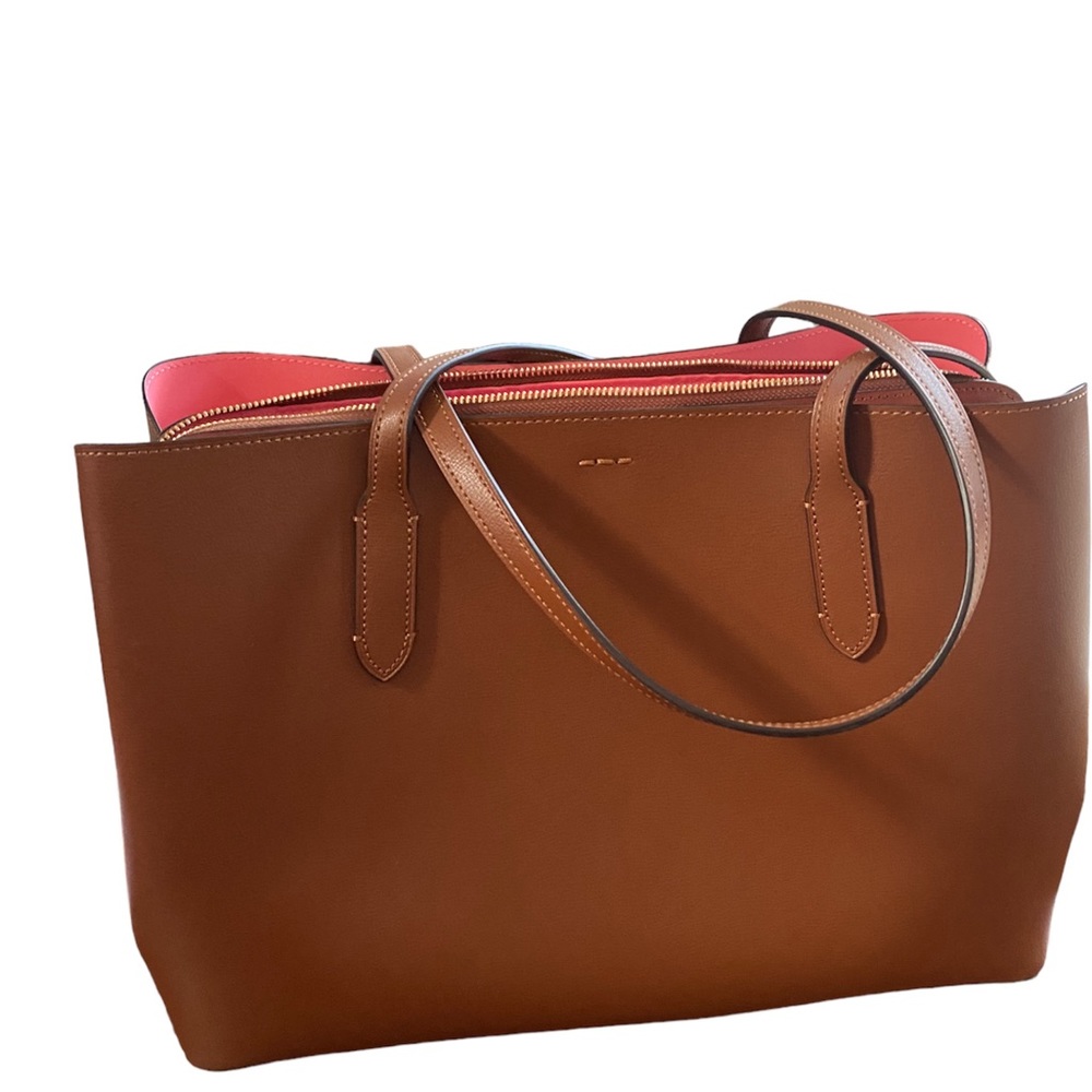 NEW NWOT coach bag leather tote brown town avenue - Picture 2 of 6